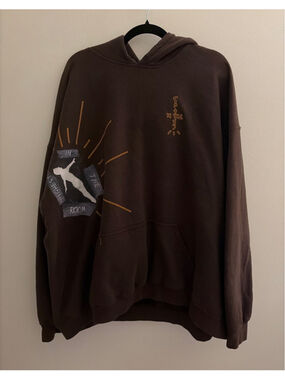 Men's cactus jack Travis Scott Hoodie XXL Brown